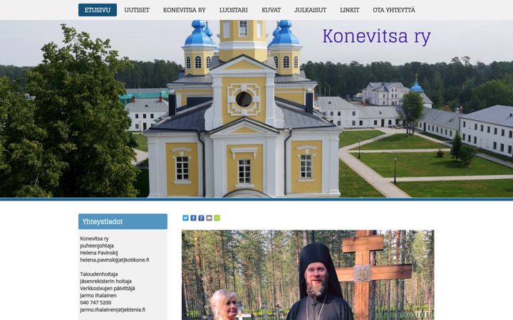 Screenshot of konevitsary.fi