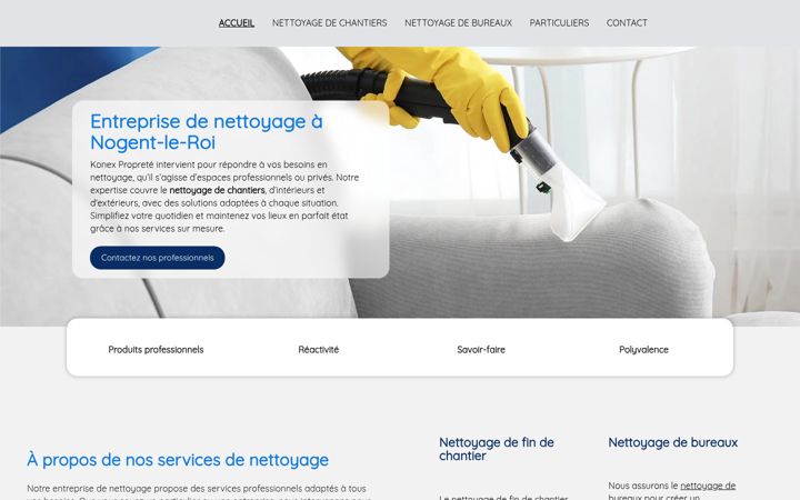 Screenshot of konex-proprete.fr