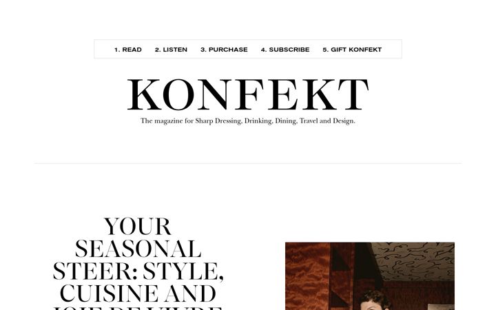 Skærmbillede af konfektmagazine.com