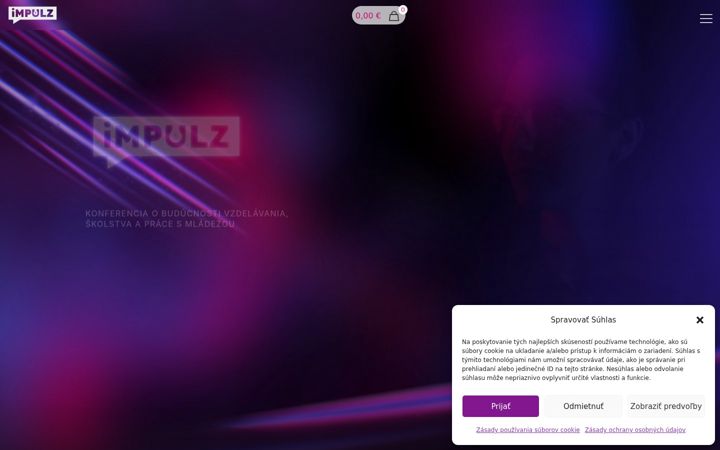 Screenshot of konferenciaimpulz.sk