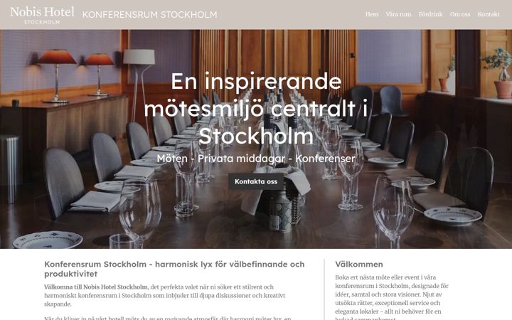 Screenshot of konferensrum-stockholm.se