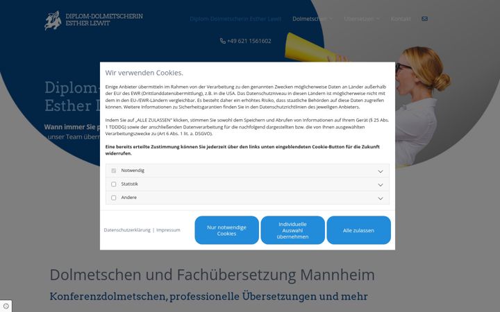 Screenshot of konferenz-dolmetschen.com
