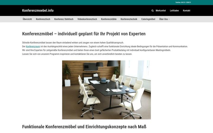 Screenshot of konferenzmoebel.info