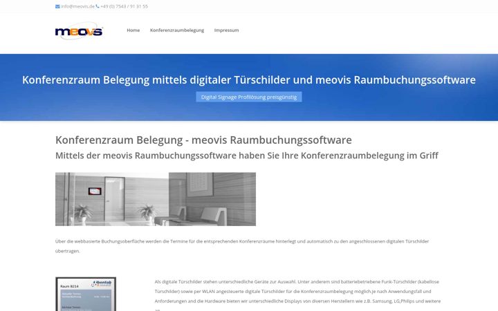 Screenshot of konferenzraum-belegung.de