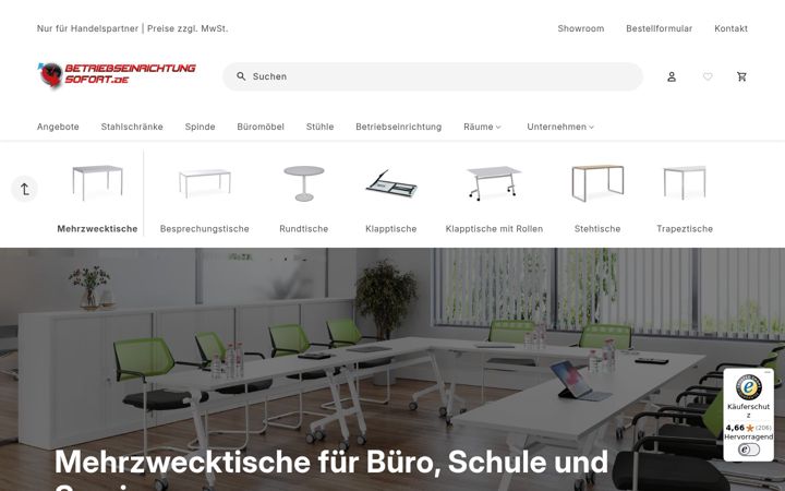 Screenshot of konferenztische-sofort.de