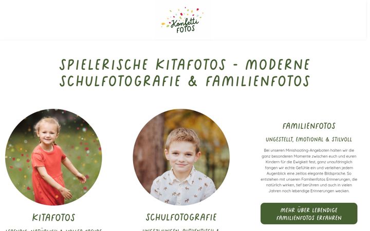 Screenshot of konfettifotos.de