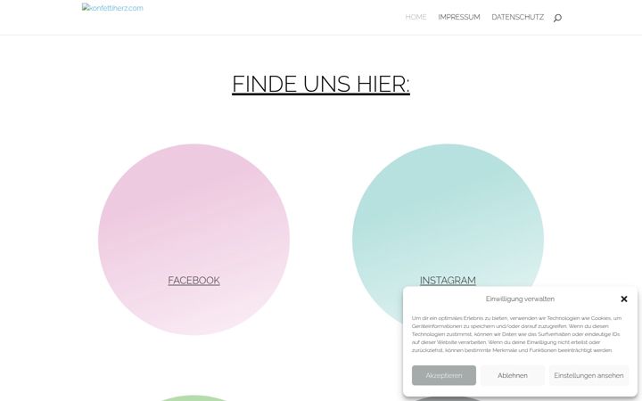 Screenshot of konfettiherz.com