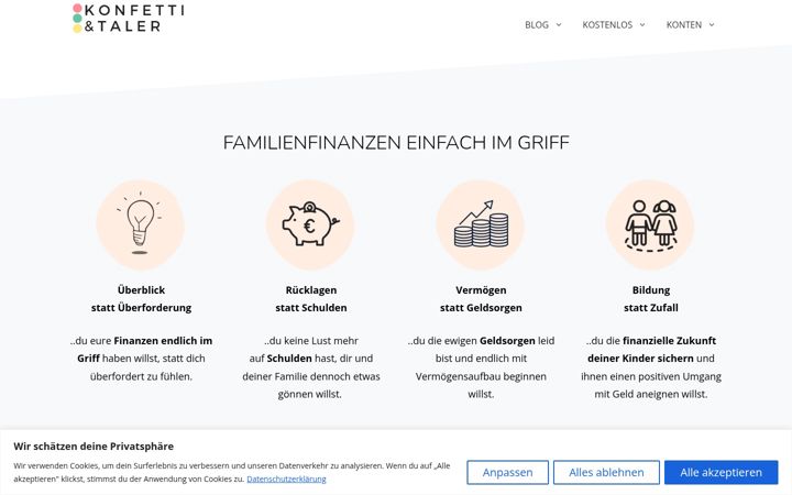 Screenshot of konfettiundtaler.de