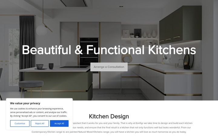 Screenshot of konfigr.com