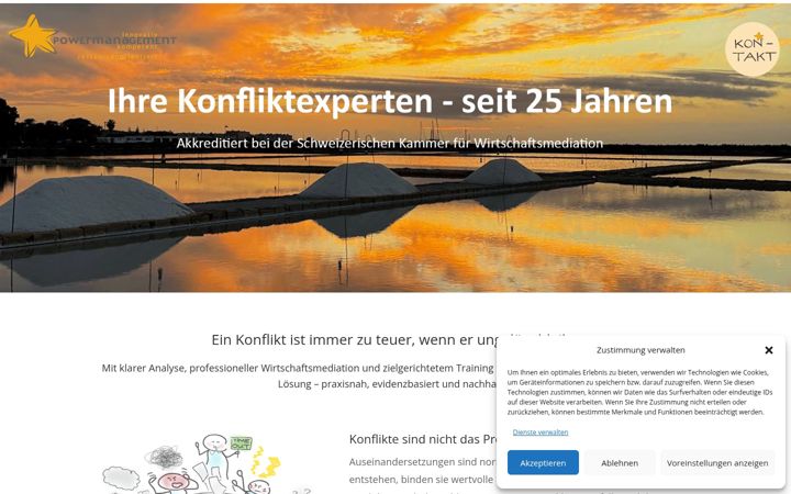 Zrzut ekranu konfliktexperten.ch