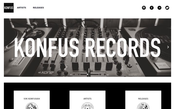 Screenshot of konfusrecords.com