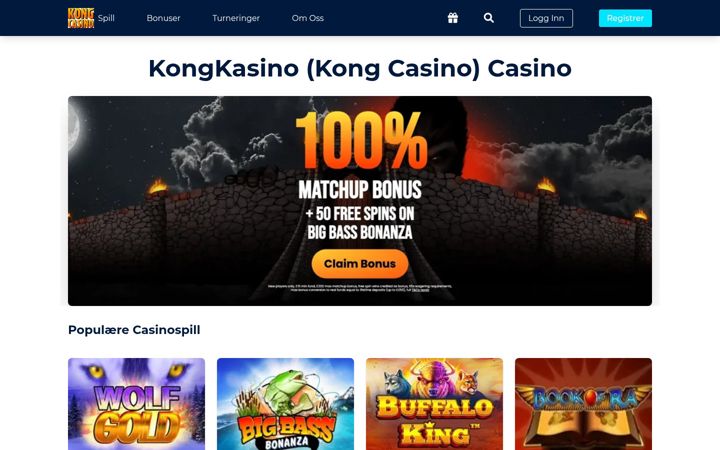 Screenshot ta' kongcasinono.com