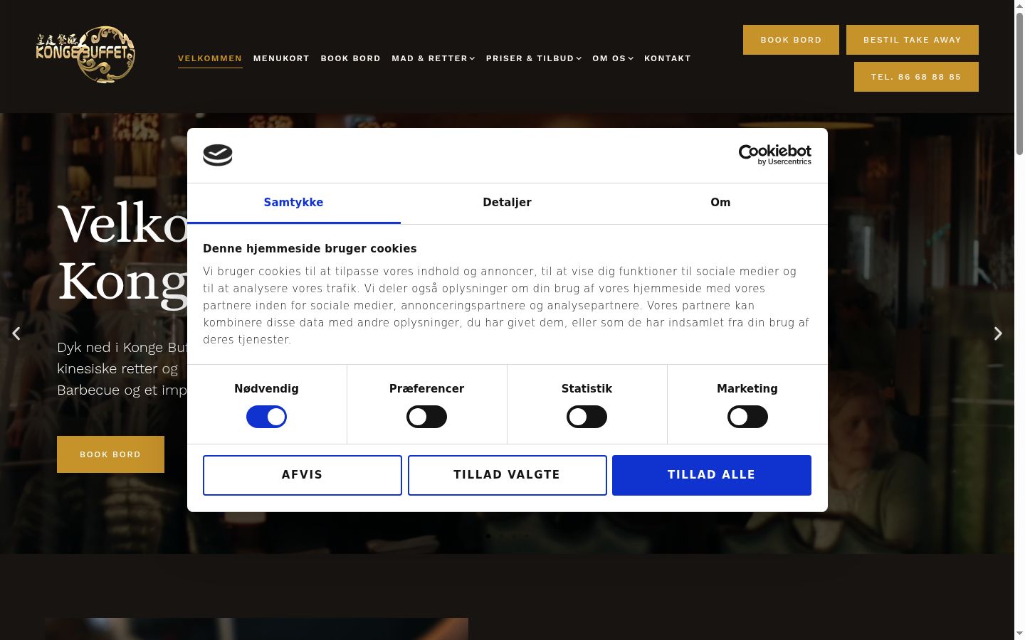 Képernyőkép a bármilyen interakció előtt megjelenő hozzájárulási bannerről