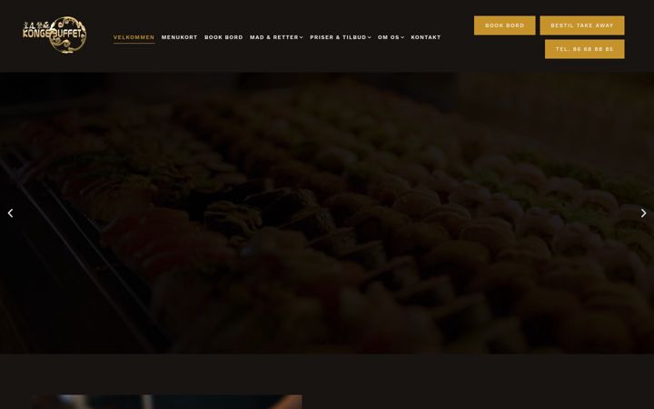 Screenshot of kongebuffet.dk