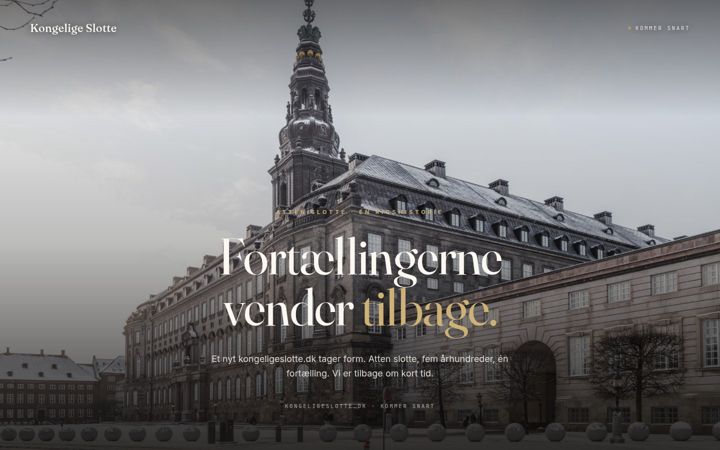 Screenshot of kongeligeslotte.dk