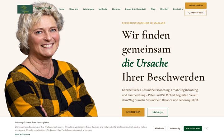Screenshot of kongeniale.de