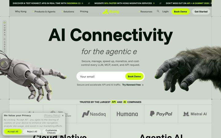 Screenshot ta' konghq.com