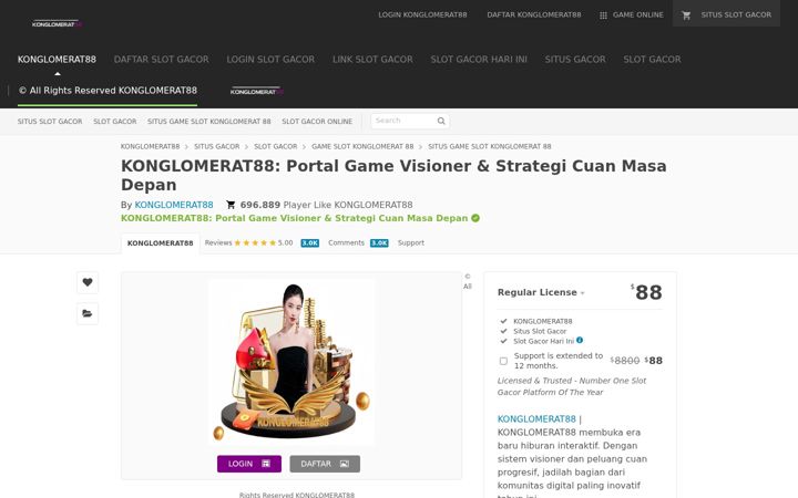 Screenshot of konglomerat88.com