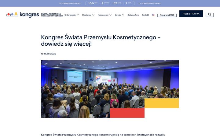 Screenshot of kongres-kosmetyczny.pl