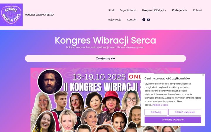 Screenshot of kongres-wibracji-serca.com