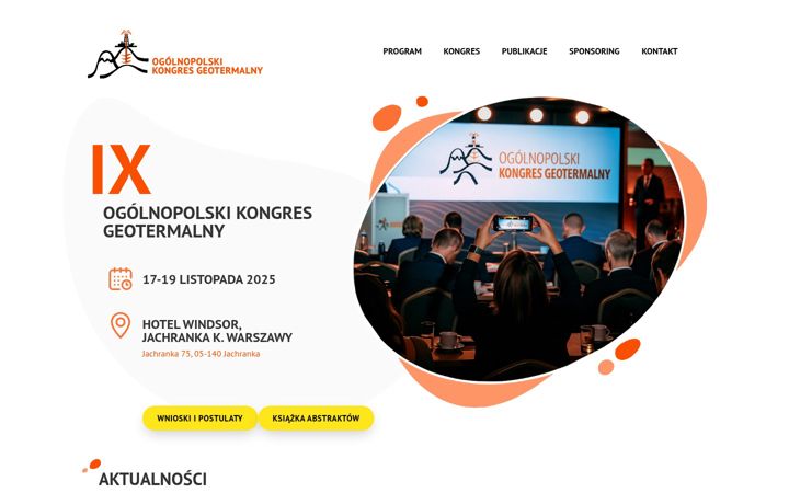 Screenshot of kongresgeotermalny.pl