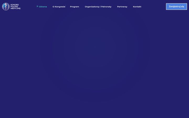 Screenshot of kongrespoloniimedycznej.org