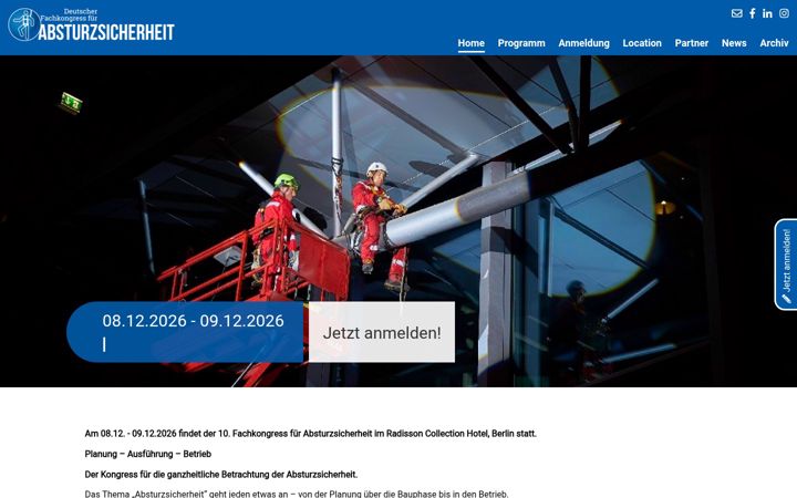 Screenshot of kongress-absturzsicherheit.de