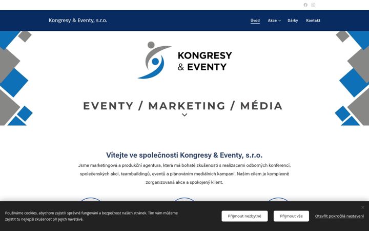Screenshot of kongresyaeventy.cz