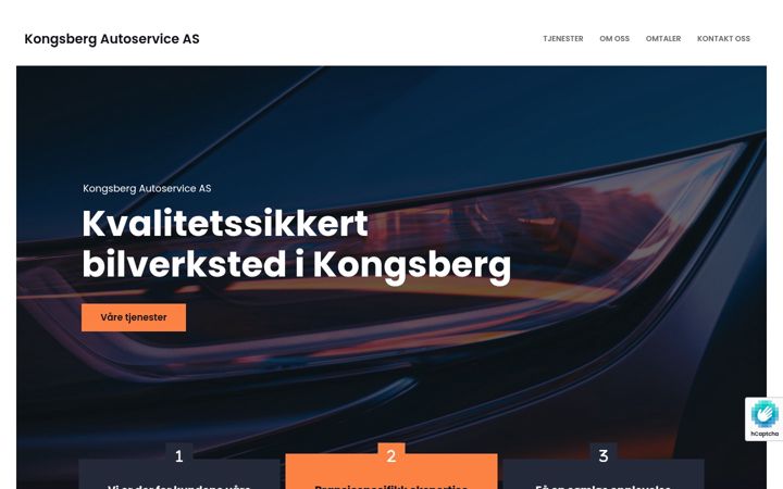 Snímek obrazovky kongsbergautoservice.no