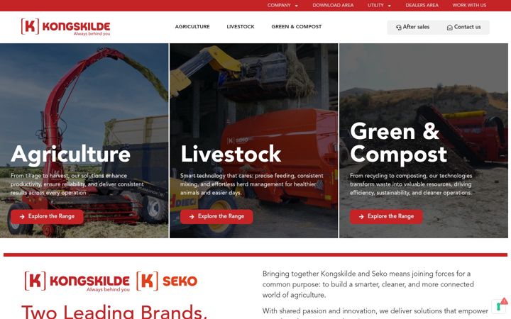 Screenshot of kongskilde.com