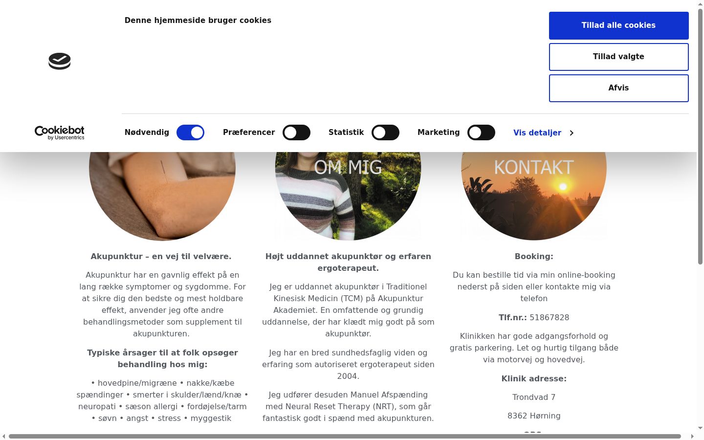 Screenshot des Einwilligungsbanners vor jeglicher Interaktion