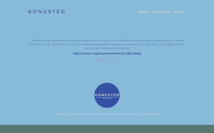 Screenshot of kongstedgronne.dk