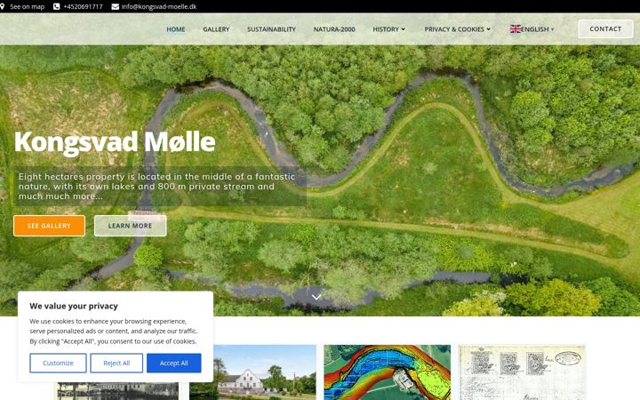 Screenshot of kongsvad-moelle.dk