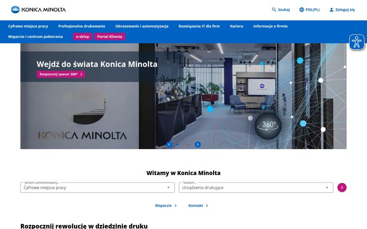 Screenshot of konicaminolta.pl