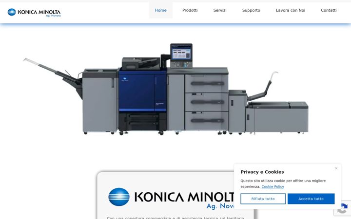 Screenshot of konicaminoltanovara.com