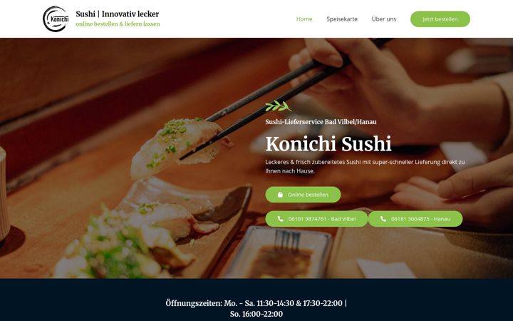 Screenshot of konichi-sushi.de