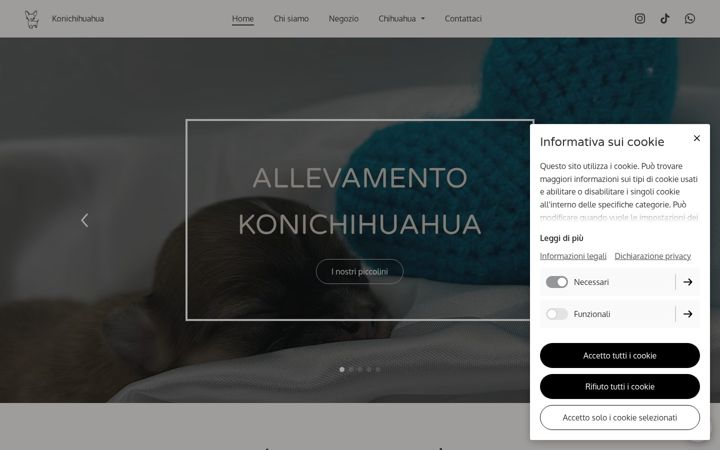 Screenshot of konichihuahua.it