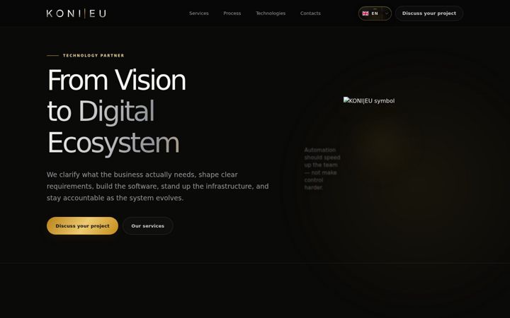 Screenshot of konieu.sk