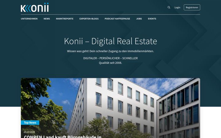 Screenshot of konii.de