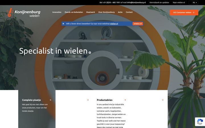 Screenshot of konijnenburg.nl