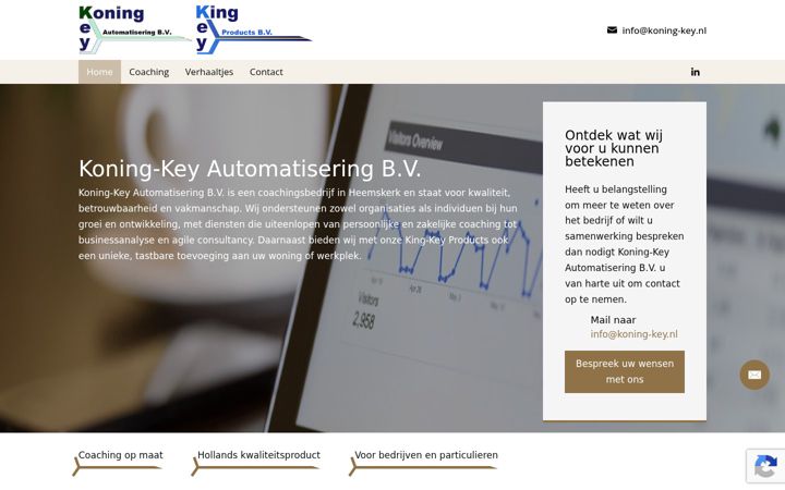 Screenshot of koning-key.nl