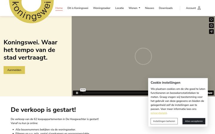 Ekrano kopija koningswei-tilburg.nl