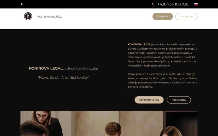 Screenshot of konirovalegal.cz