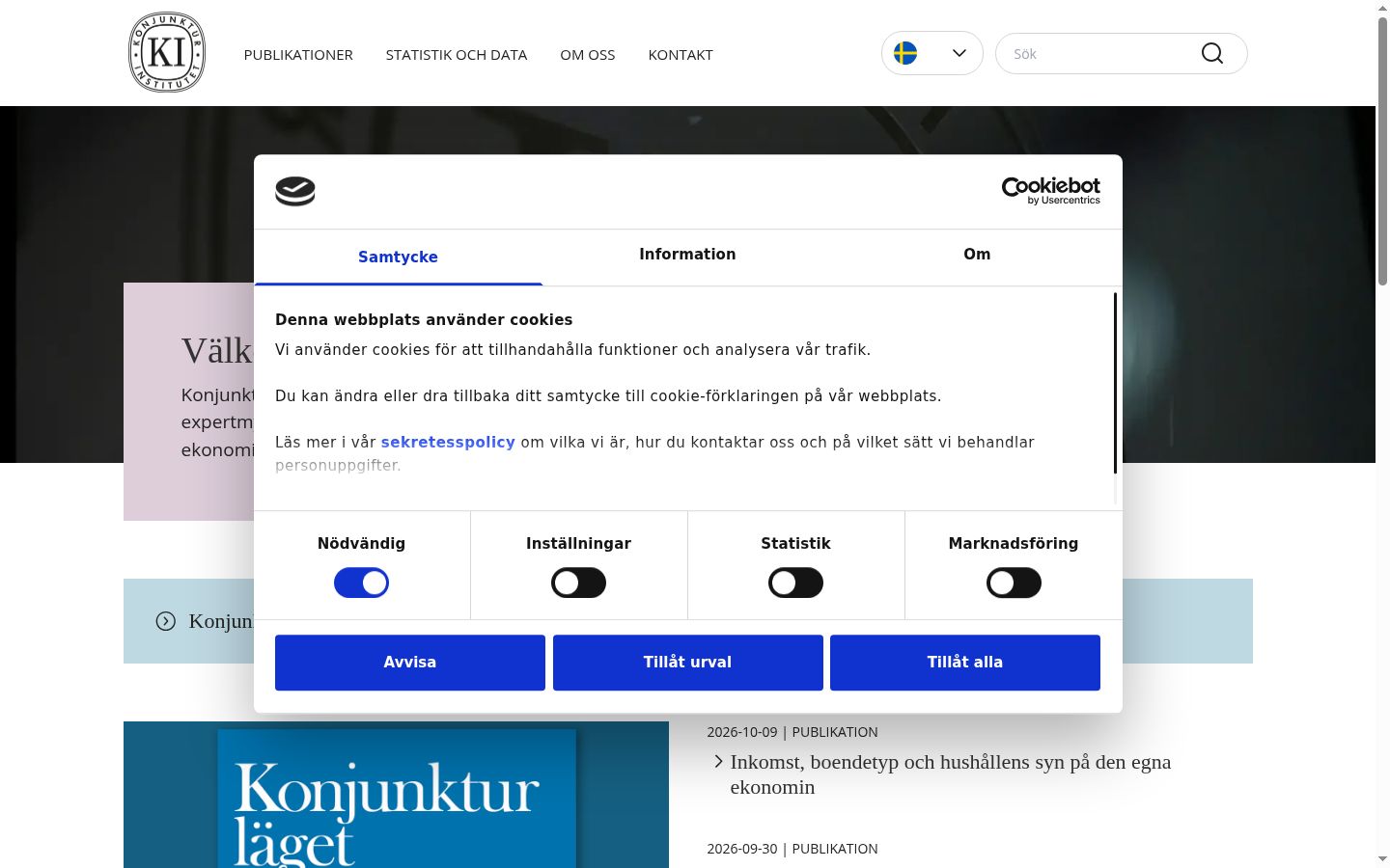 Screenshot tal-banner tal-kunsens muri qabel kwalunkwe interazzjoni
