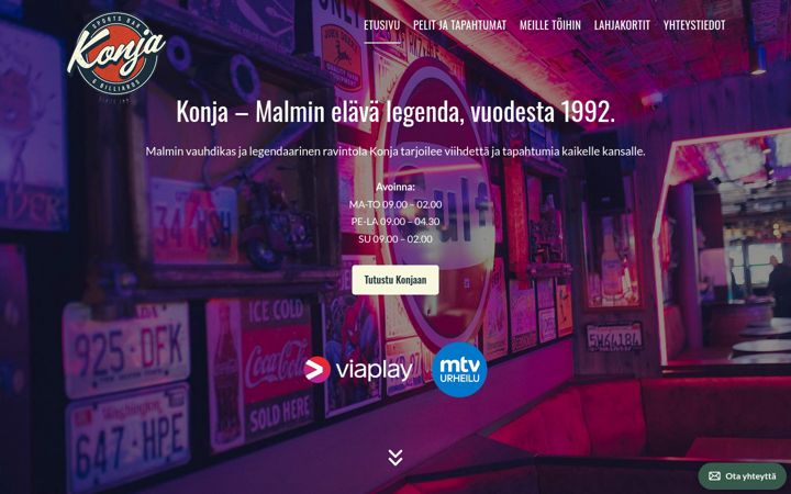 Screenshot of konja.fi