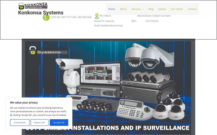 Screenshot of konkonsasystems.com