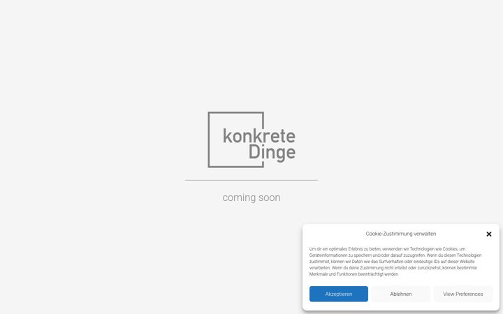 Screenshot of konkrete-dinge.de