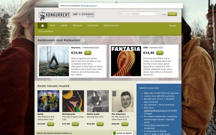 Screenshot of konkurrent.nl