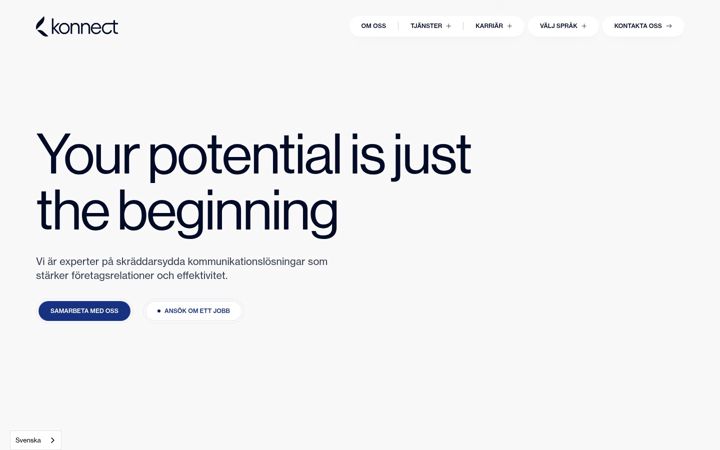 Screenshot of konnect.se