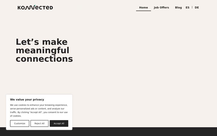 Screenshot of konnected.business